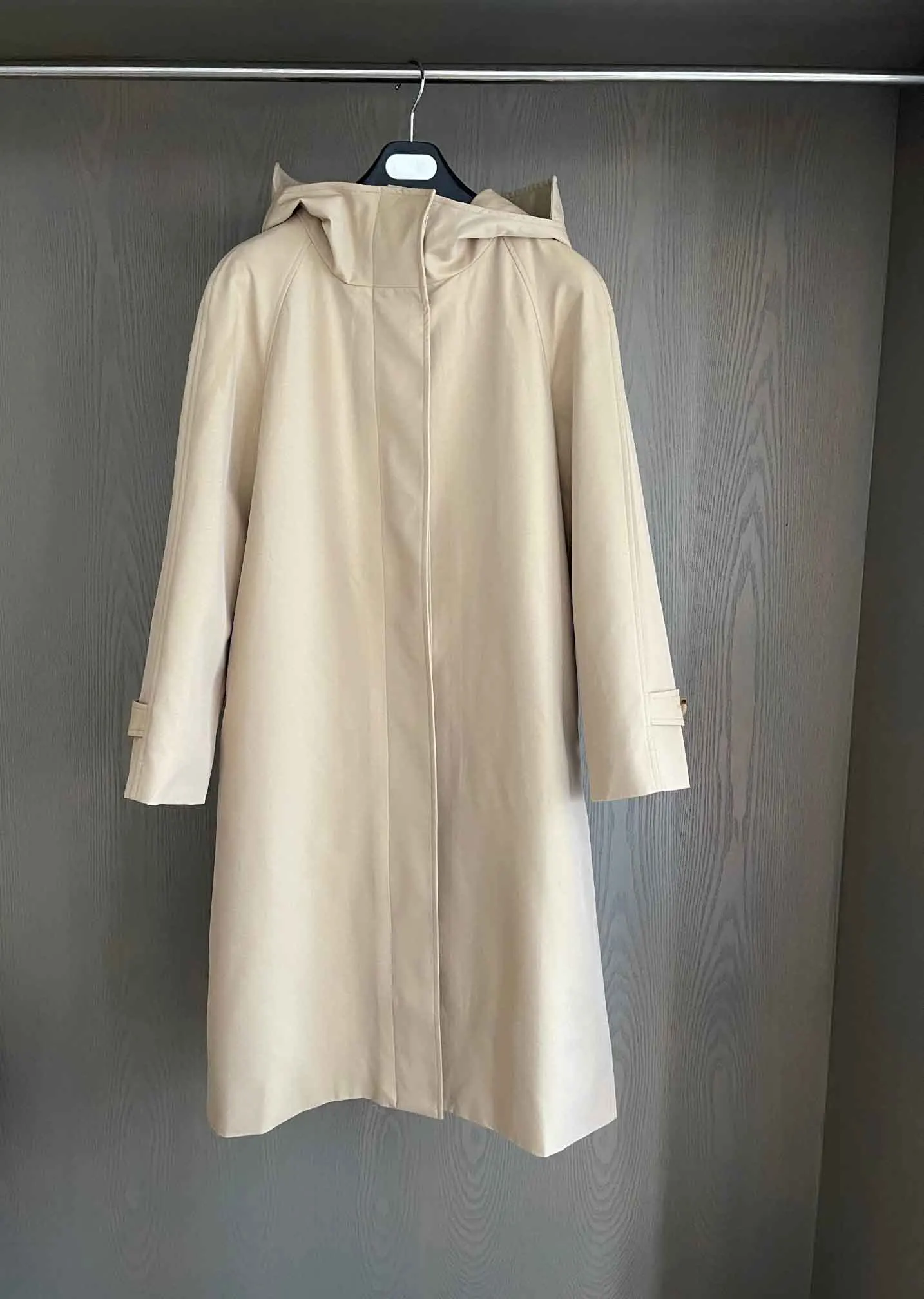 

Women's Clothing Temperament loose hooded windbreaker Autumn Winter New 168