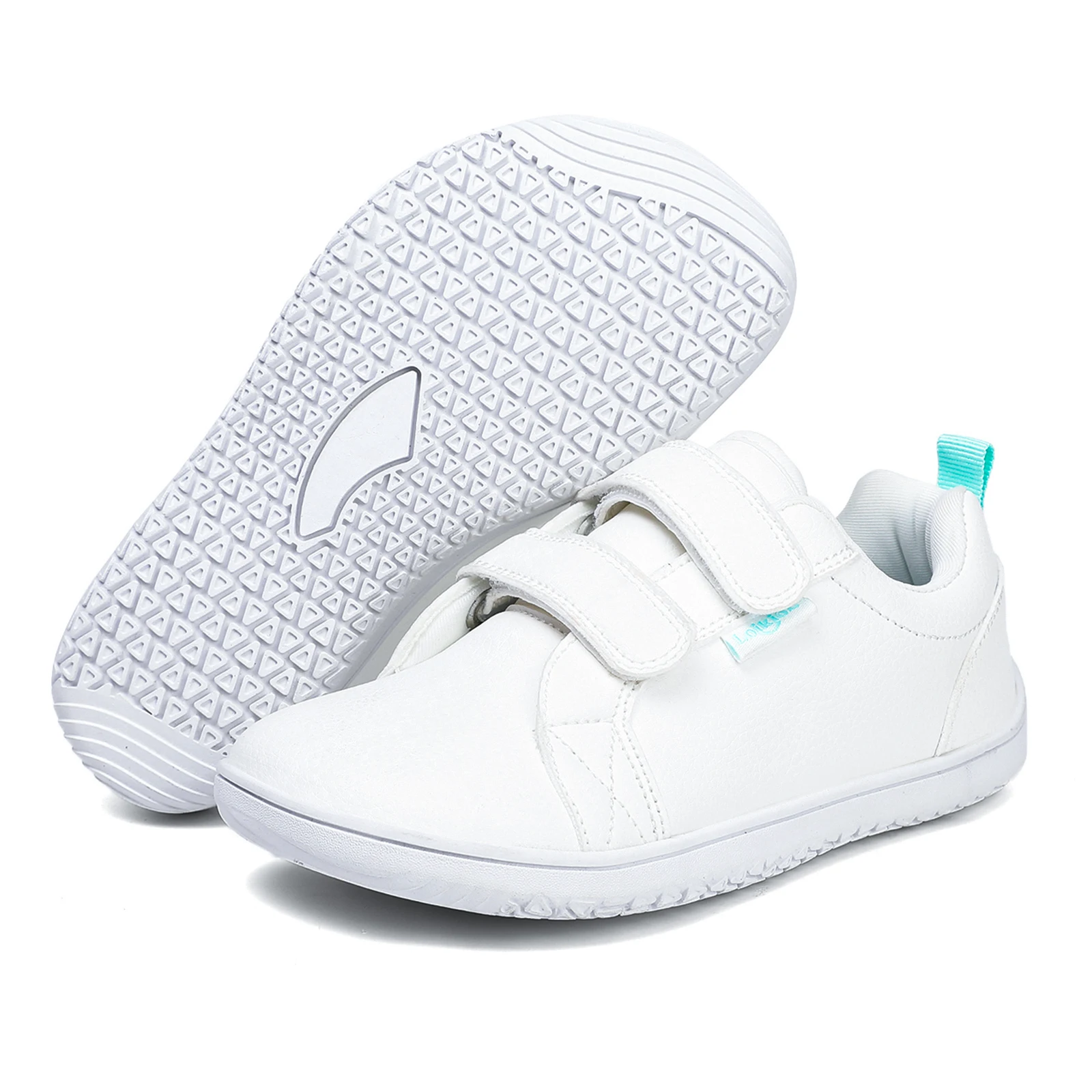 Chaussures barefoot enfants pour pêche découverte - Sneakers minimalistes à large bout jeunes pêcheurs