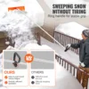 VEVOR 21ft Snow Roof Rake 25" Plastic Blade Snow Removal Tool  with Anti-Slip Retractable Handle Grip for House Roof/Car Snow 5
