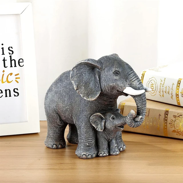 Elephant Statue Decor Mom Gifts Elephant Gifts for Women Home Decor Office  Bookshelf TV Stand Living