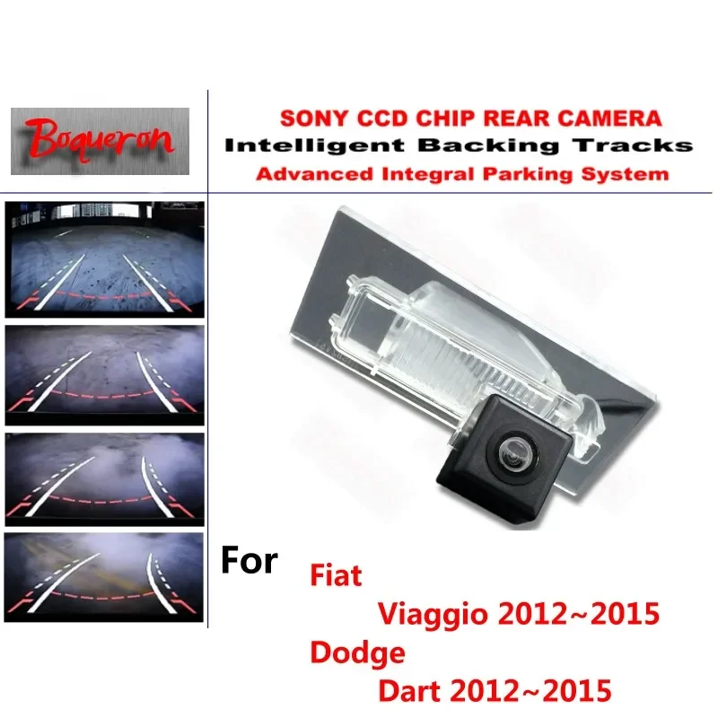 

for Fiat Viaggio for Dodge Dart 2012~2015 CCD Car Backup Parking Camera Intelligent Tracks Dynamic Guidance Rear View Camera