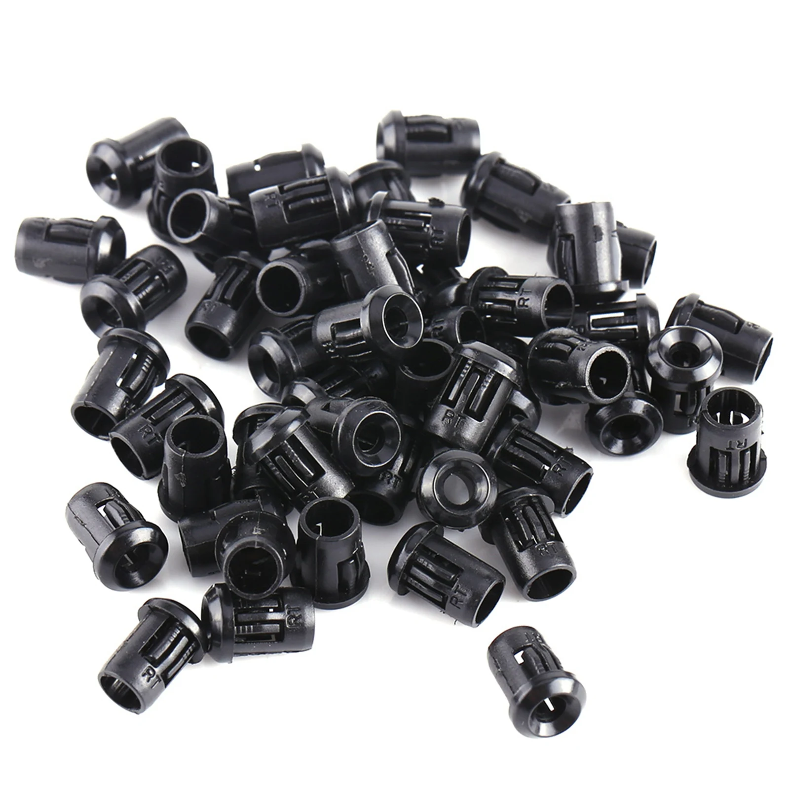 5mm LED 50Pcs Lamp Socket Diode Holder Nylon Black Clip Bezel Mount Useful