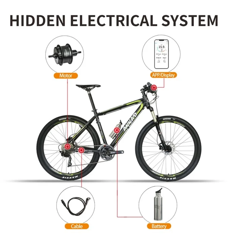 Hidden Motor Road Bike Electric Motor Folding Electric Bike For