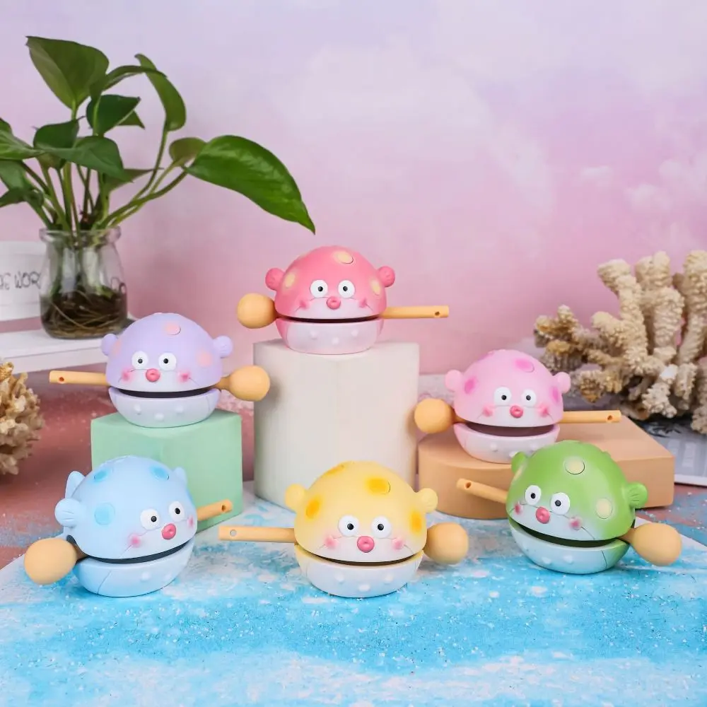

Wooden Fish Puffer Wooden Fish Animal Shape Ornaments Percussion Instrument Percussion Cartoon Cartoon Wooden Fish Preschool