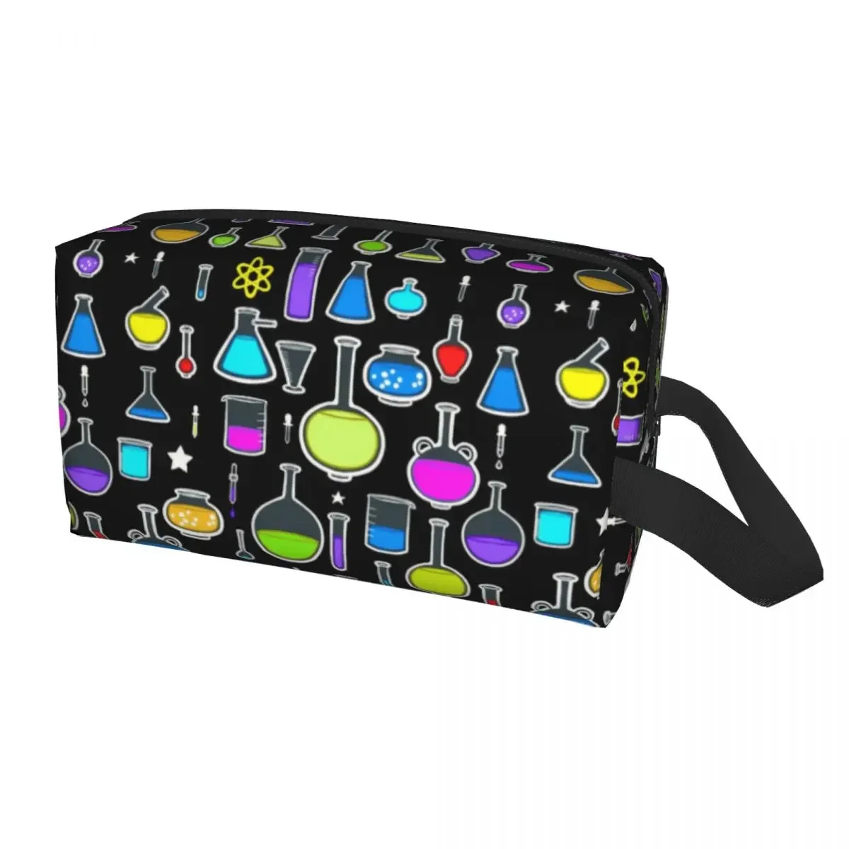 

Custom Beakers Laboratory Technology Travel Cosmetic Bag Science Chemistry Toiletry Makeup Lady Beauty Storage Dopp Kit