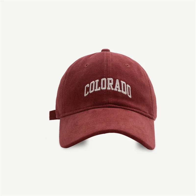 New COLORADO Embroidery Spring Women Lady Girls Baseball Hats All-match Autume Outdoor Boys Baseball Caps 2025 Unisex Travel Hat 2