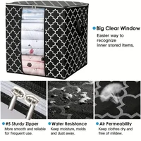 3pcs Quilt Storage Bags With Zipper Foldable Clothes Storage Organizer Dustproof Water Proof Large Capacity Home Closet Organize 1
