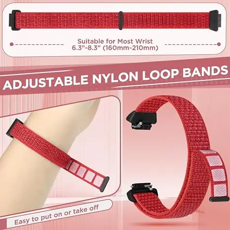 Breathable Elastic Nylon Braided Loop Strap - Versatile Bracelet Band Replacement Accessory
