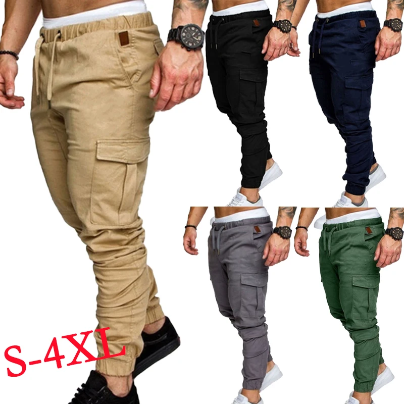 Men Fashion Loose Long Pants Jogging Sweatpants Joggers Pants Casual Sports Wear Jogging Pants