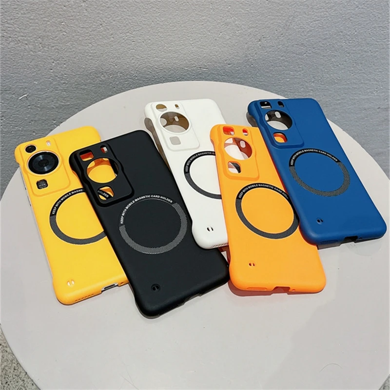 Funda magnética inalámbrica con carga inalámbrica para Huawei Mate 60, Po 50, 40, 30, 20, P60, P50, P30, ultrafina, a prueba de golpes_voghion.com