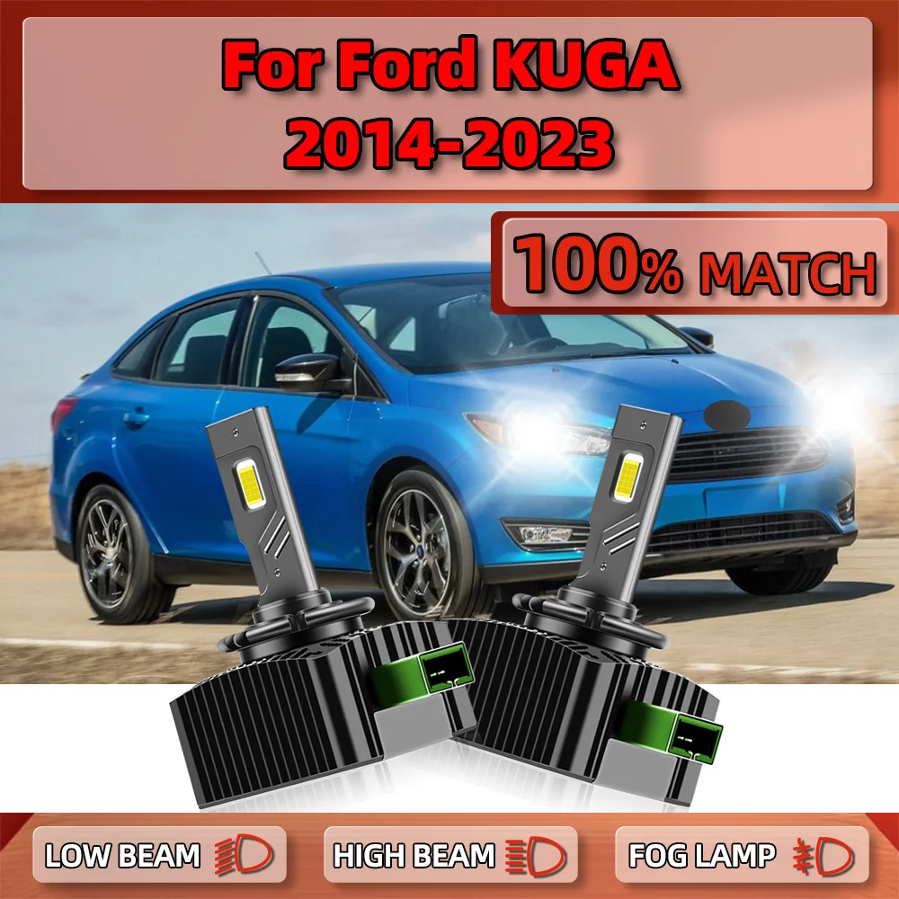 

D3S LED Headlights Canbus 25000LM Auto Headlamps 12V Car Lamp Xenon HID For Ford KUGA 2014-2017 2018 2019 2020 2021 2022 2023