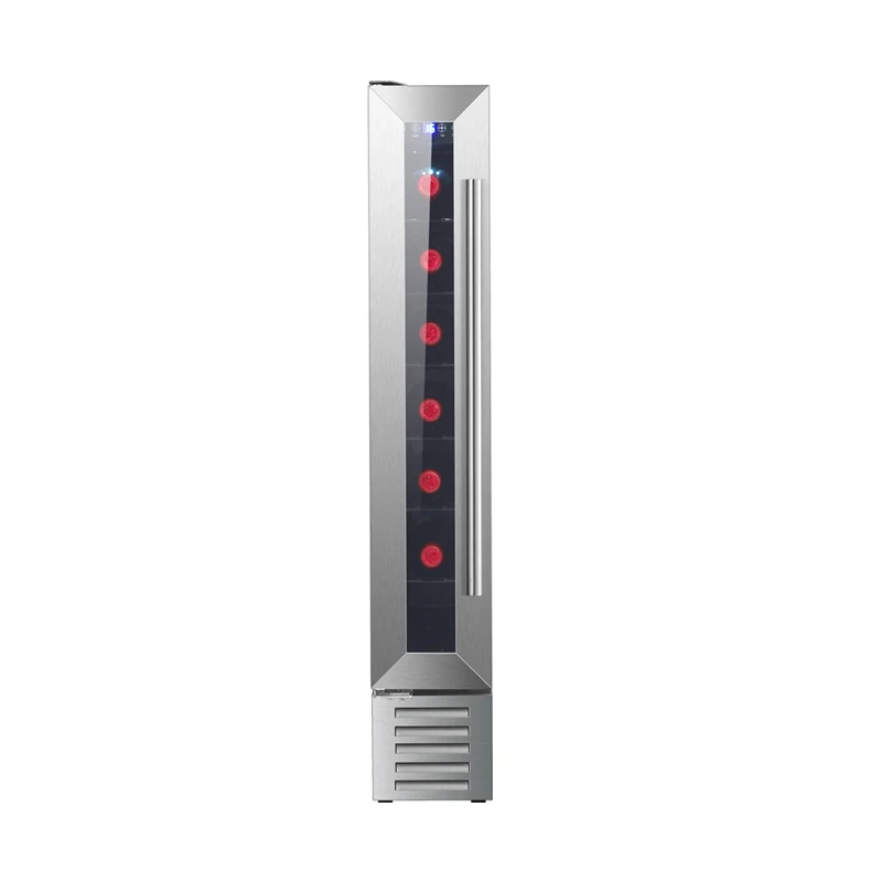 

7 Bottles Wine Fridge Tall Narrow Small Red Wine Fridge For Office And Company
