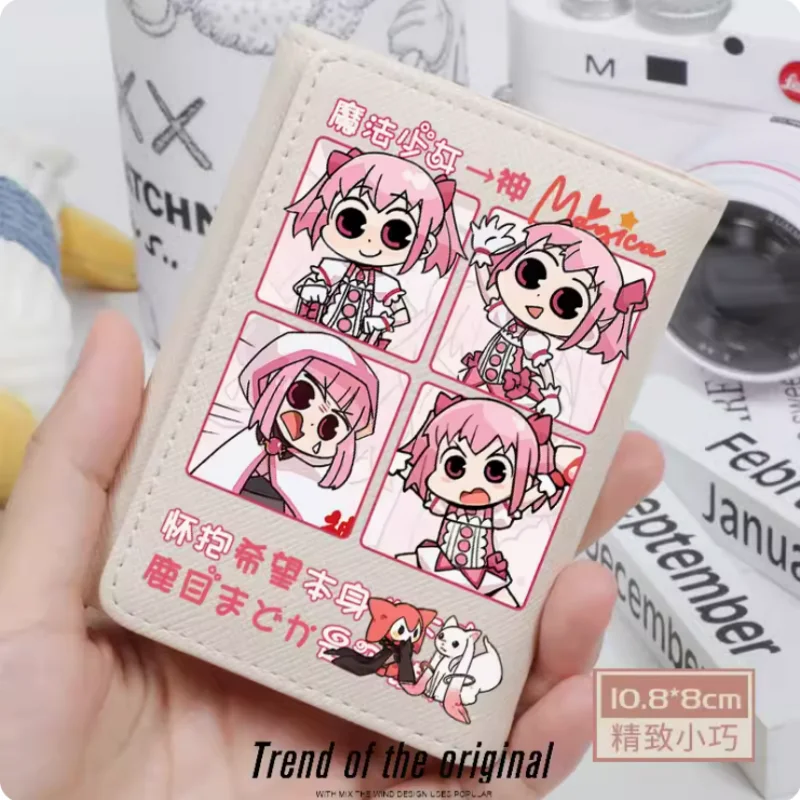 

Anime Puella Magi Madoka Magica Kaname Madoka Fashion Wallet PU Purse Card Coin Hasp Money Bag Cosplay Gift B751