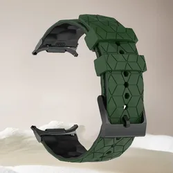 Silicone Breathable Sports Band for Smartwatches - Swim-Ready, Soft, and Comfortable Bracelet (AGrBB)