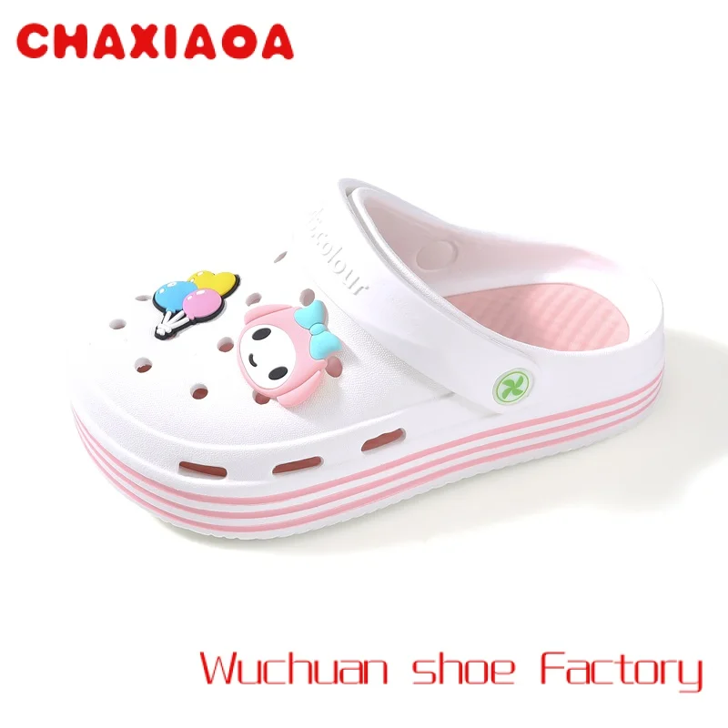 

Summer Girls Clogs Children Kawai Sandals New Fashion Design EVA Beach Waterproof Water Shoes Kids Girls Platform Sandals