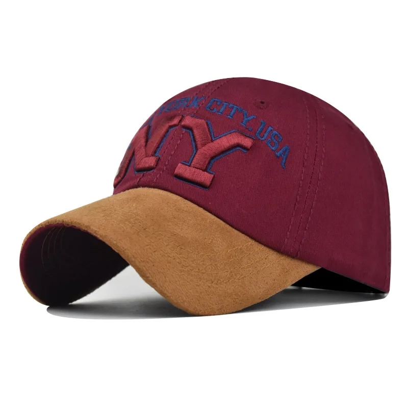 Baseball Ca Retro-style Snaback Hat Sun hat Sring Autumn baseball ca Sort ca New York letter Ca Hi Ho Fitted_voghion.com