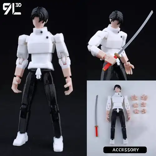 9L3D Printed Anime Jujutsu Kaisen Sukuna Yuji Yuta Satoru Gojo Lucky Dummy 13 Movable Shapeshift Action Figures Mannequin Toys - Image 29