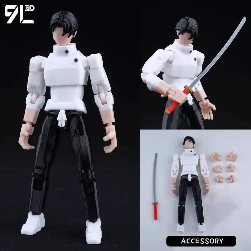 9L3D Printed Anime Jujutsu Kaisen Sukuna Yuji Yuta Satoru Gojo Lucky Dummy 13 Movable Shapeshift Action Figures Mannequin Toys - Image 29
