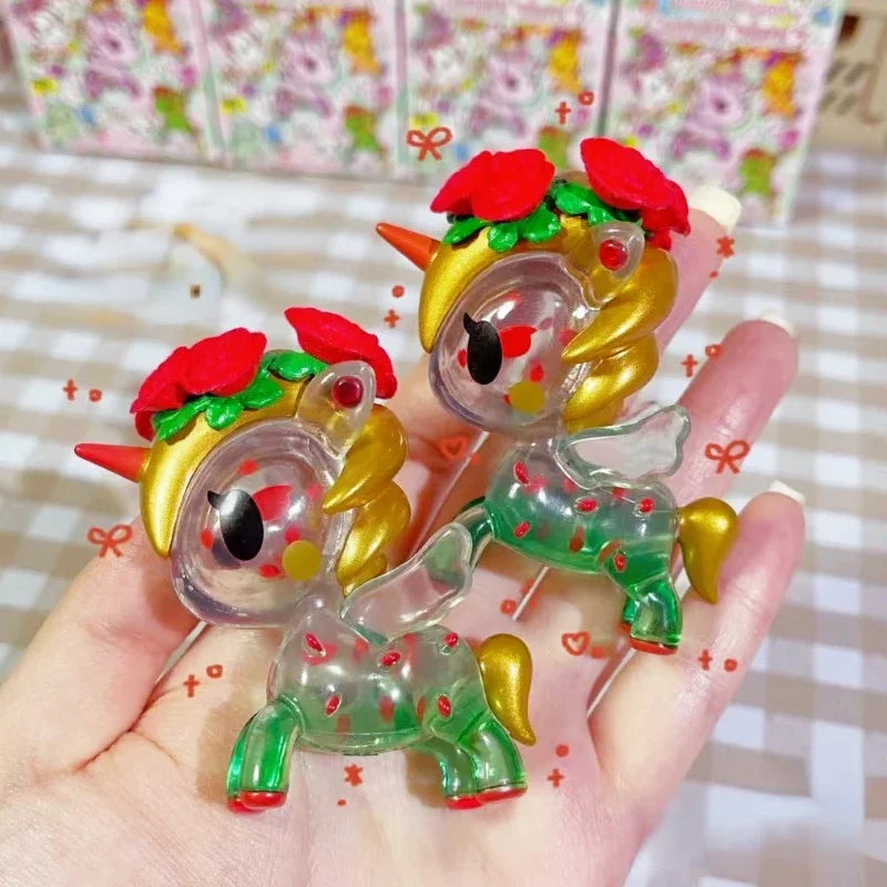 Tokidoki-ユニコーンの花の置物,流行のおもちゃ,ファンシーフィギュア
