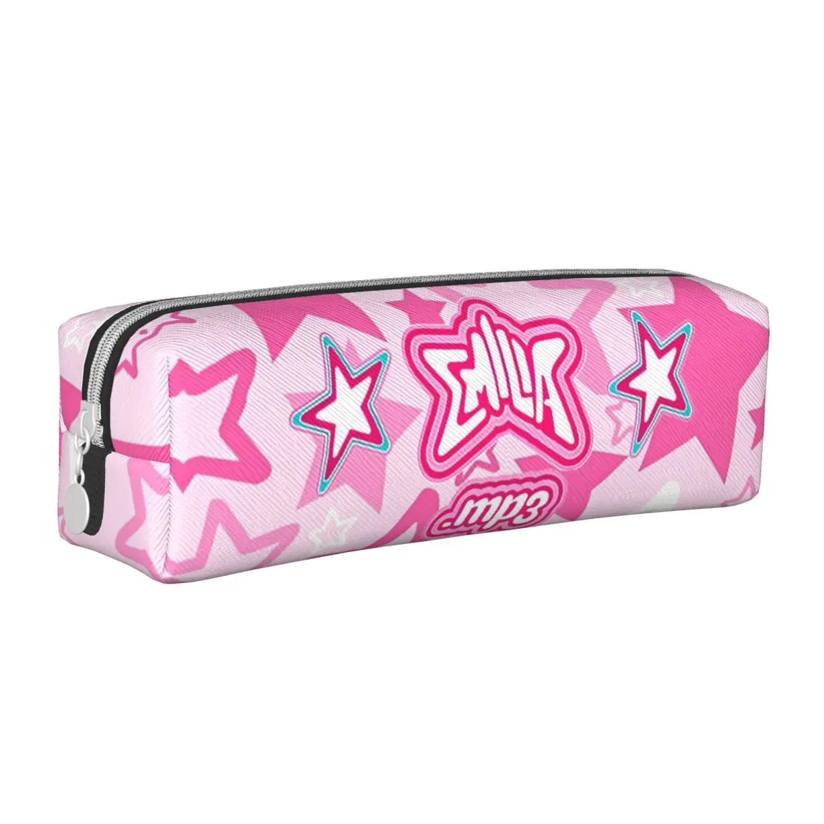 Emilia Mernes Mp3 Pencil Cases Fashion Pen Holder Bag Girl Boy Large Storage Students School Gifts Pencilcases