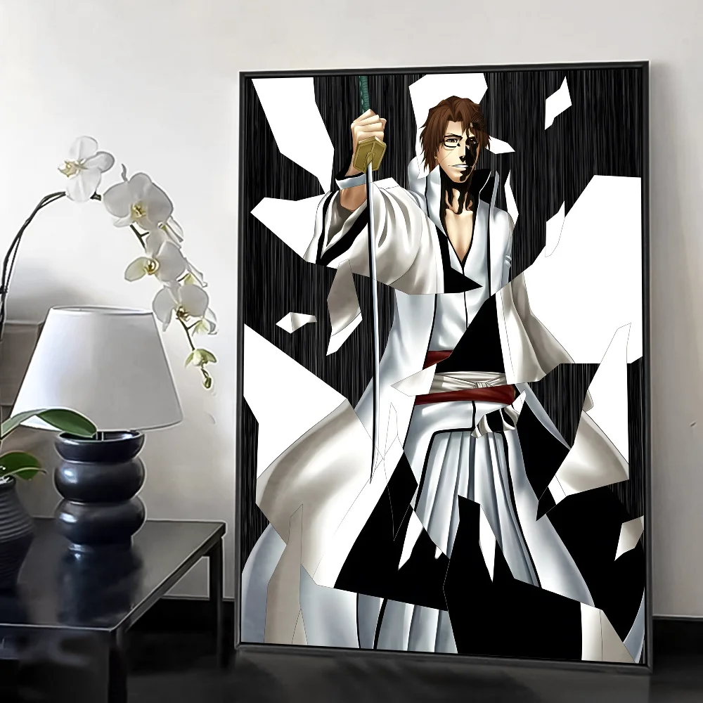 Anime A-Aizen SousukeS B-BLEACH Poster HD art sticky wall waterproof home living room bedroom bar aesthetic decoration 7