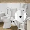 Rear Outlet Toilet With 19 Inch Tall Toilet Bowl & Tank, High Toilets For Seniors With Rear Discharge-Includes Extension Pipe 4