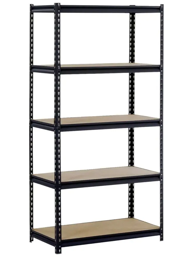 45 X 90 X 180cm 5 Tiers Powder Coated Storage Rack Black Office Furniture 6