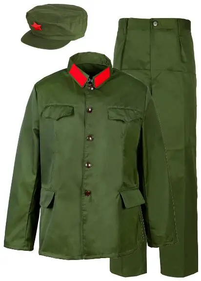 veste-et-pantalon-de-l'armee-rouge-chinoise-pour-hommes-uniforme-vintage-65-anciens-combattants-vert-trempe