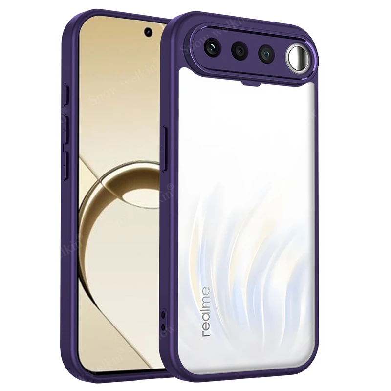Crystal Clear Shockproof Silicone Phone Case with PC Back and TPU Bumper
