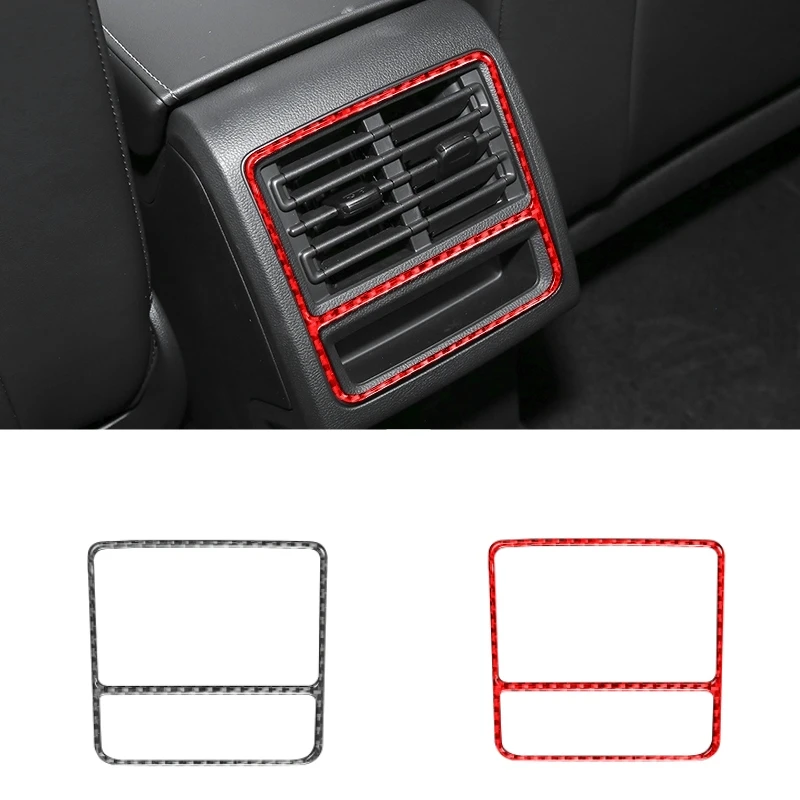 

For Volkswagen Golf 8 MK8 2020 2021 Car Back Air Vent Decoration Frame Cover Sticker Trim Carbon Fiber Car Interior Accessories