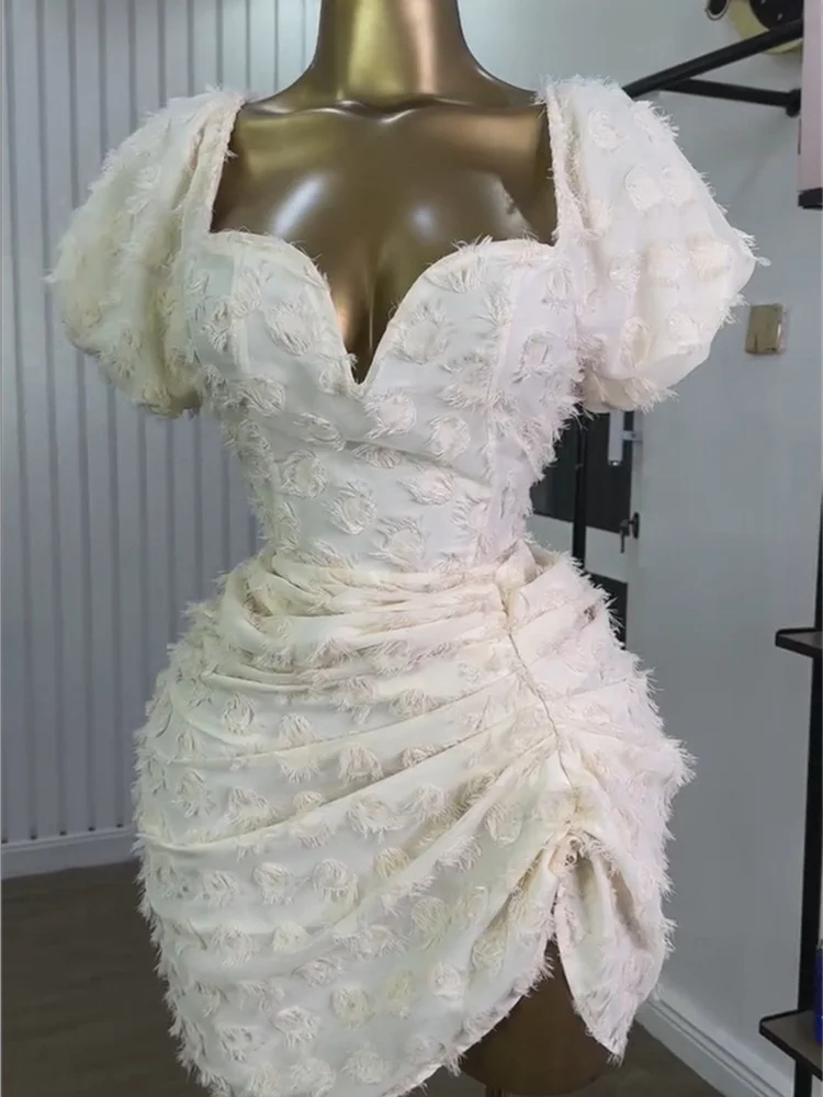 Wmstar Party Dress Women Sexy V Neck Bodycon Mini Dress Draped Club Outfits Fashion New in Summer Clothes Wholesale Dropshipping