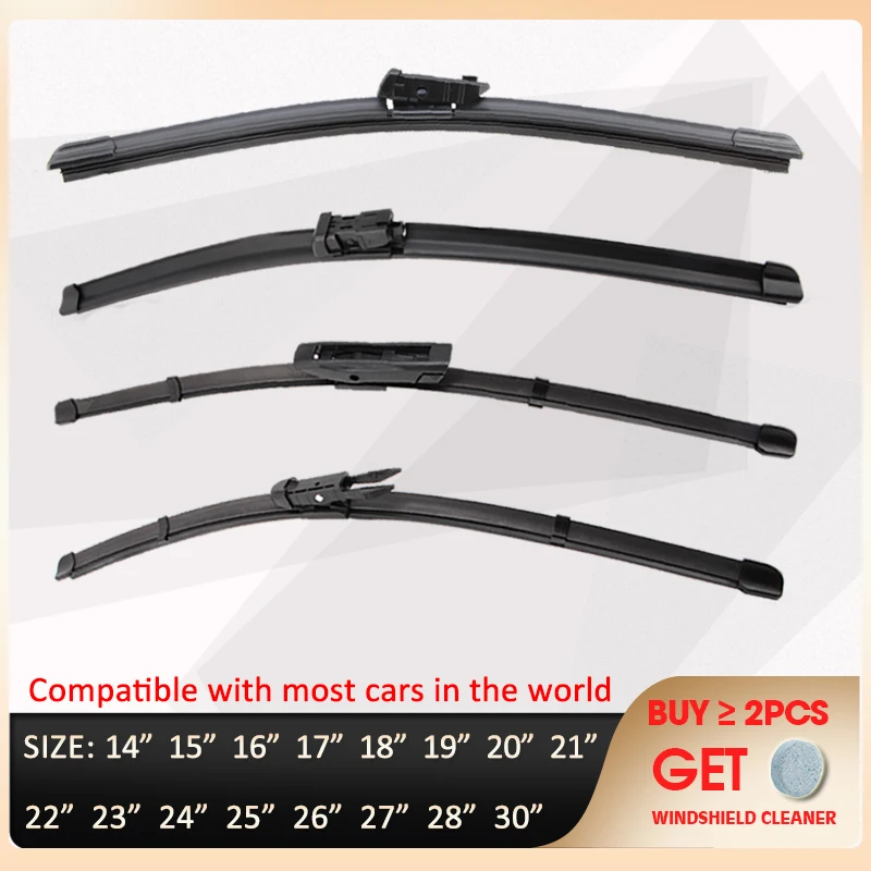 

Wiper Blade 14" 15" 16" 17" 18" 19" 20" 21" 22" 23" 24" 25" 26" 27" 28" 30" Windscreen Windshield Wiper Blades Car Accessories