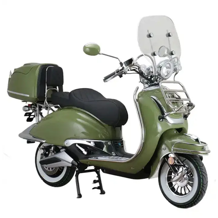 

Amoto Европейский горячая Распродажа 2000 Вт 60V30AH модный электрический скутер итальянский стиль электрический мотоцикл для взрослых Ретро citycoco