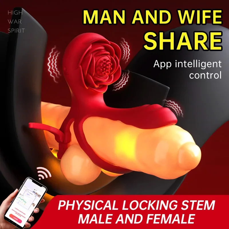 Vibrating Cock Ring for Men Silicone Penis Rings Intense Vibration Mens Vibrator Longer Harder Stronger Erection Adult Sex Toys
