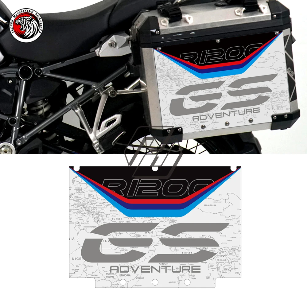 Motorcycle Reflective Decal Fits for BMW 2004-2020 R1200GS R1250GS Adventure  2019 ADV Side Trunk Sticker