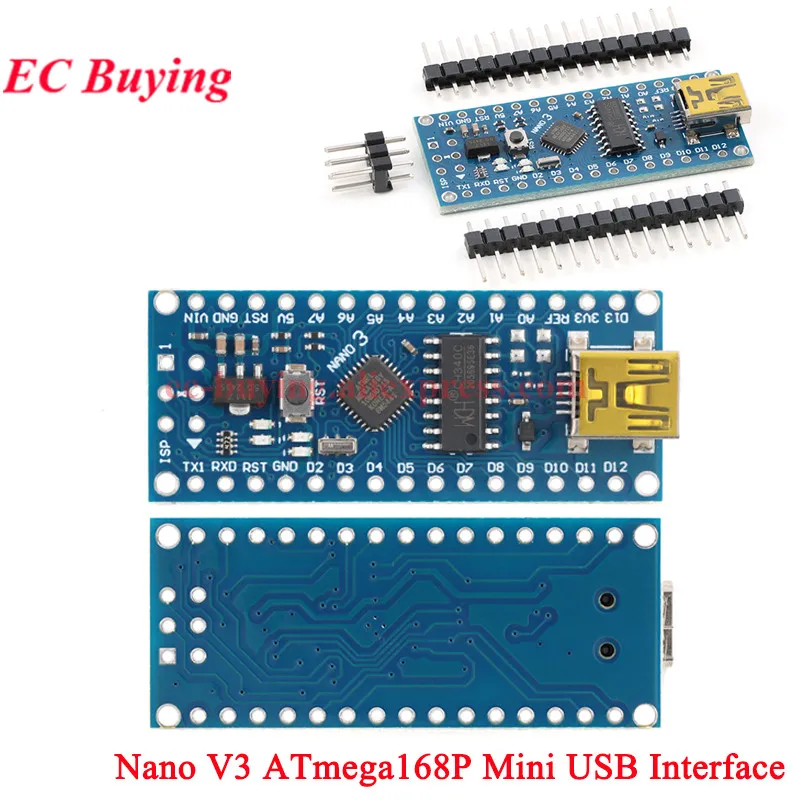 1-10 Stück Nano V3.0 Mini Typ-C Micro USB ATmega168P ATmega328P MCU Core Development Board CH340 16 MHz verbessertes Modul für Arduino – Detail 2