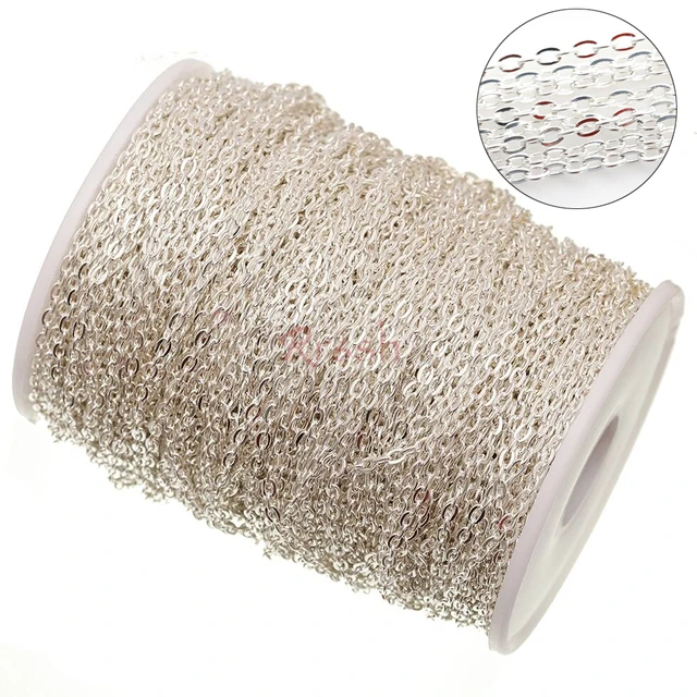 

Античная Медная цепочка из нержавеющей стали для ожерелья, металлическая фурнитура для ожерелья, 5 м/лот (ILOVEDIY)