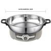 Household Large Capacity Stainless Steel Electric Frying Pancake Pan Multifunctional Baking Pot 4