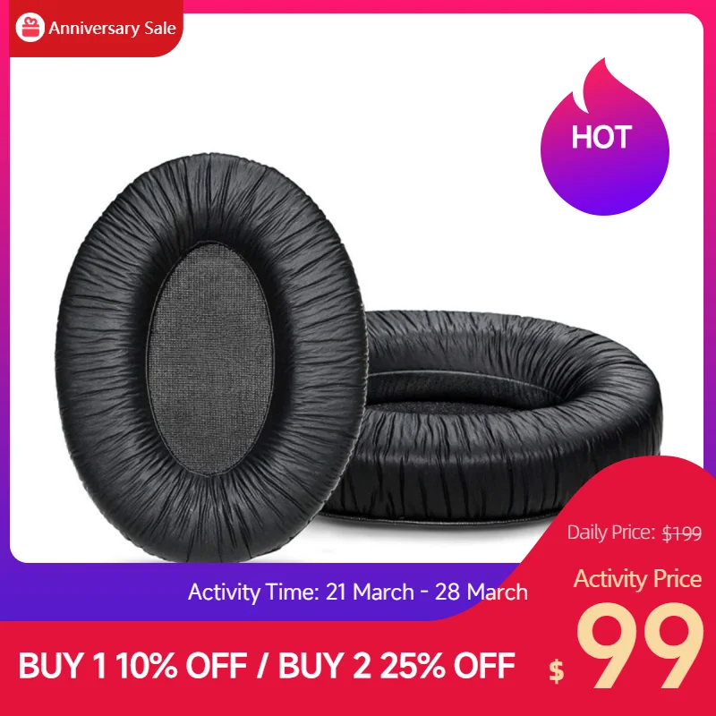 

1 Set Ear pads for Sennheiser RS110 RS115 RS120 HDR110 HDR120 Headphones Ear Cups Cover Earpad Repair Parts