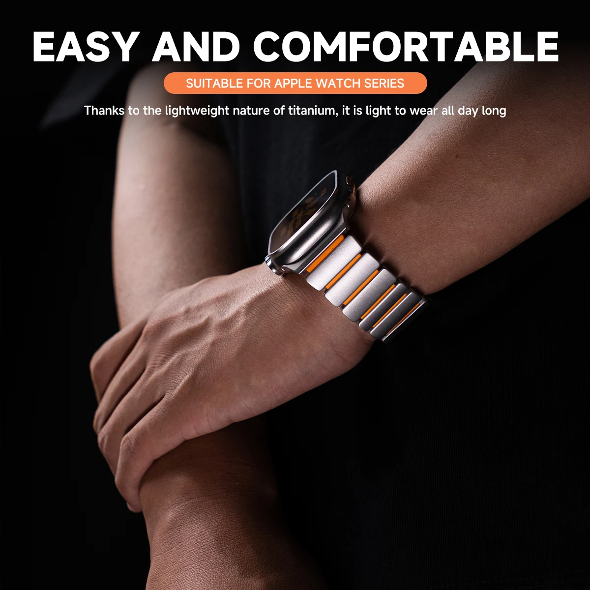 Luxury Metal Magnetic Titanium/Stainless Steel Watch Strap