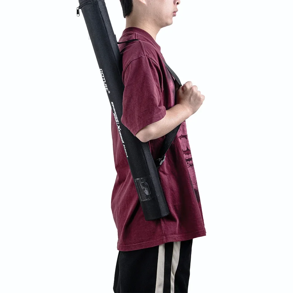 Goture 하드 튜브 지깅 낚싯대 가방, 루어 낚싯대 보관 케이스, 여행 낚시용 핸드백, 64cm, 74cm, 120cm, 140cm, 150cm