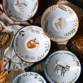 Handpainted Animal Ceramic Bowl 1