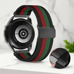 Versatile Nylon Sport Watch Band - Durable Strap in Multiple Sizes - 22mm (Black red)
