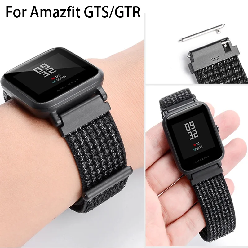 AiMok 20MM Cinturino Sportivo Compatibile per Amazfit GTR Mini/GTS 4 / GTS 4 Mini/Amazfit Bip 3 / Bip 3 Pro, Silicone Morbido Cinturino per Amazfit GTS 3 / GTS 2e / GTS 2 Mini-Blu