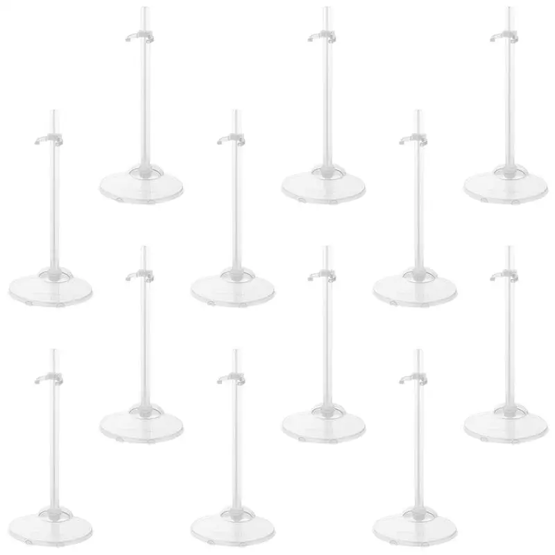 15Pcs Doll Holding Stands Doll Supports Display Racks Transparent Doll Waist Supports Display Racks Children Toys Accessories