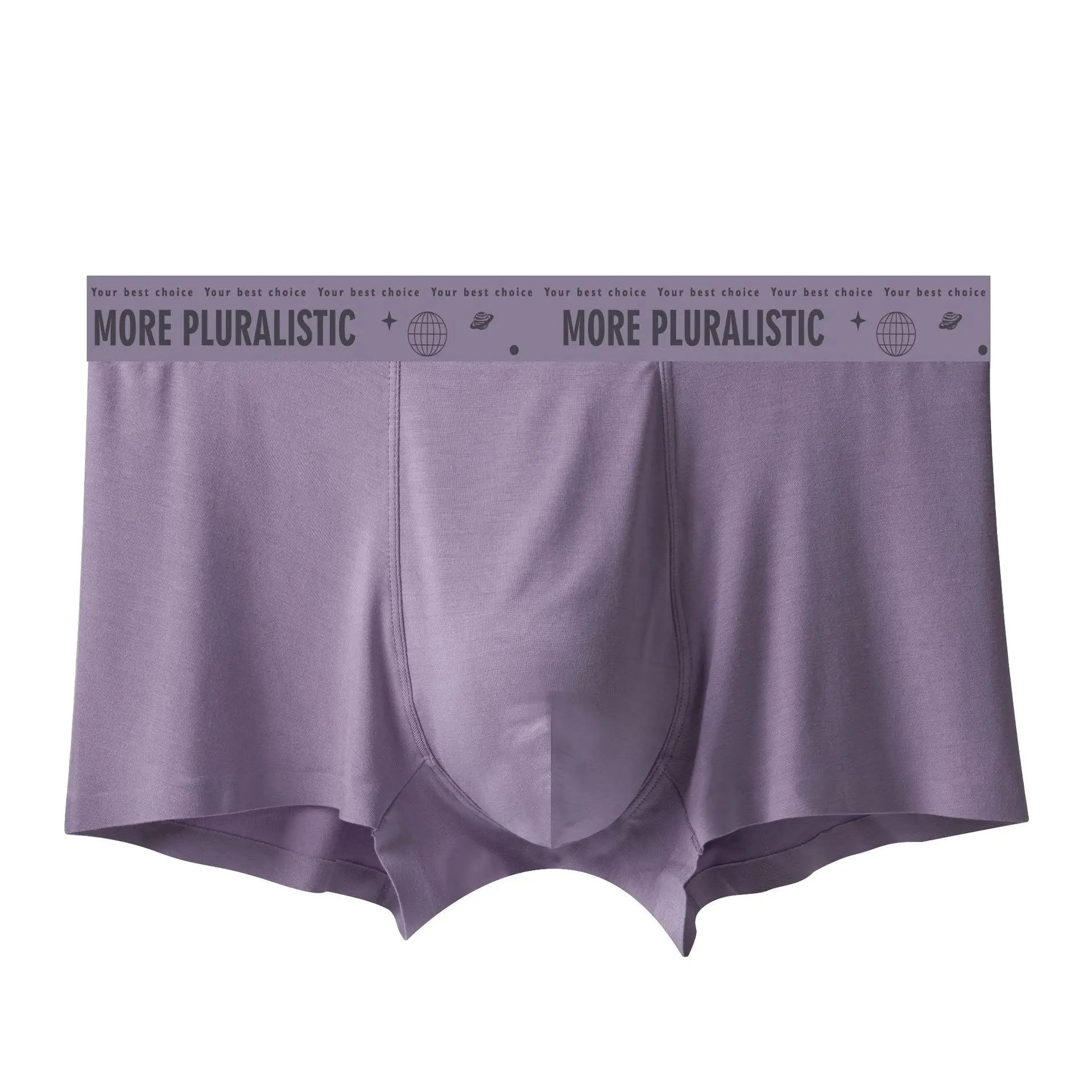 Men's underwear, modal printed flat angle pants, breathable youth underwear3PCS