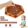 Shut The Box Game for 1 to 6 Players Wood Tabletop Board Game with 12 Dice Fun Close The Box Game Handmade Shut The Box Dice 3