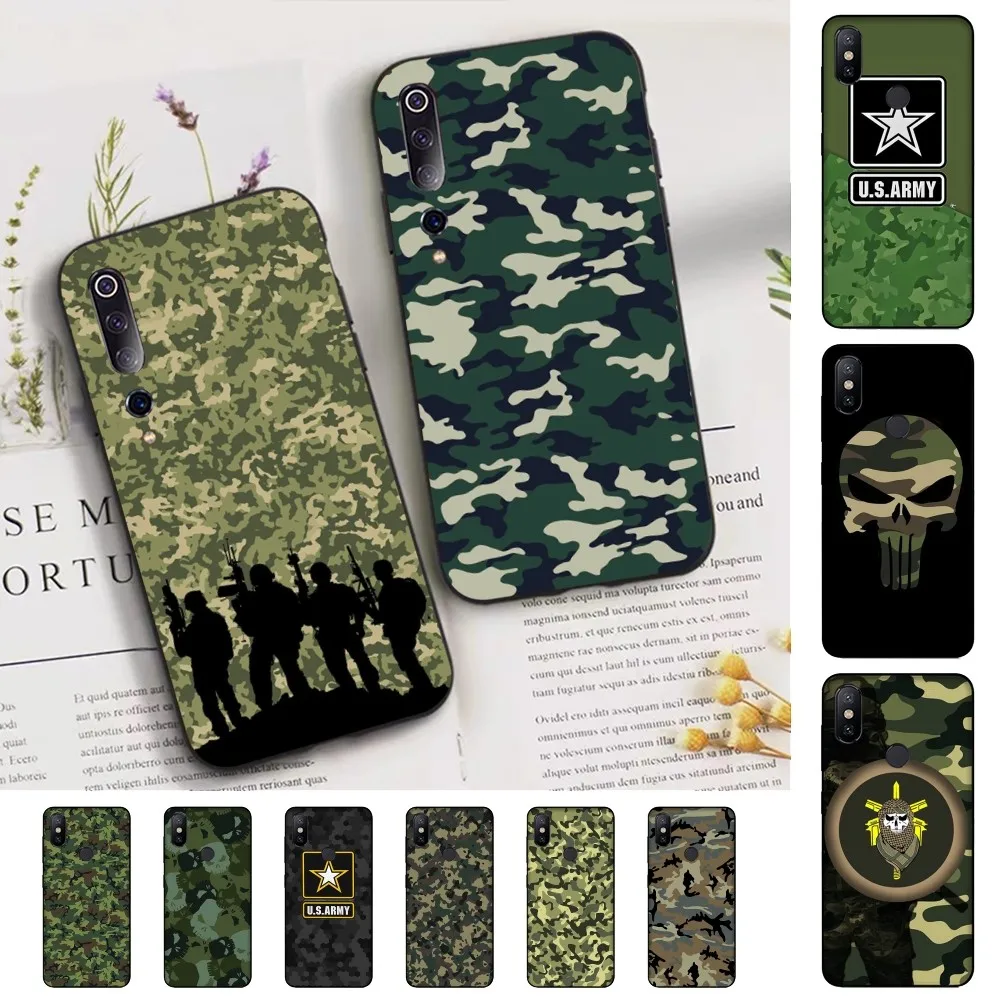 

US ARMY Digital Camouflage Phone Case For Xiaomi Mi 5X 8 9 10 11 12 Lite Pro 10T PocoX3pro PocoM3 Note 10 Pro Lite
