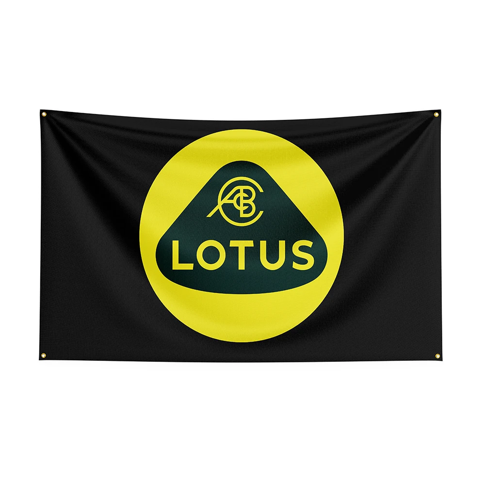 

90x150cm Lotus Flag Polyester Printed Racing Car Banner For Decor