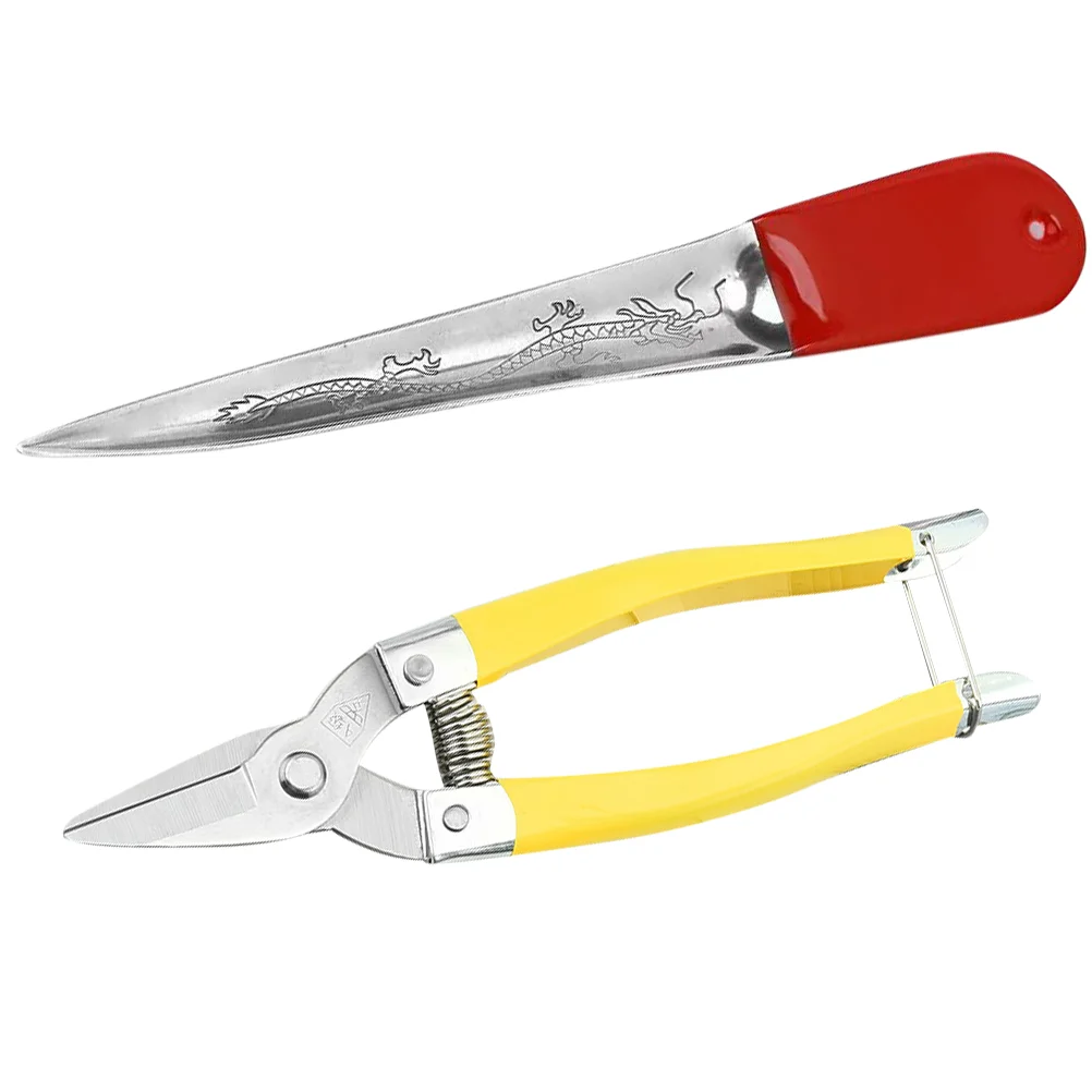 Professional Wicker Repair Tool Kit for Rattan Furniture Durable Metal Prying Tool Scissor Set for Precise Weaving Work wicker repair tool kit